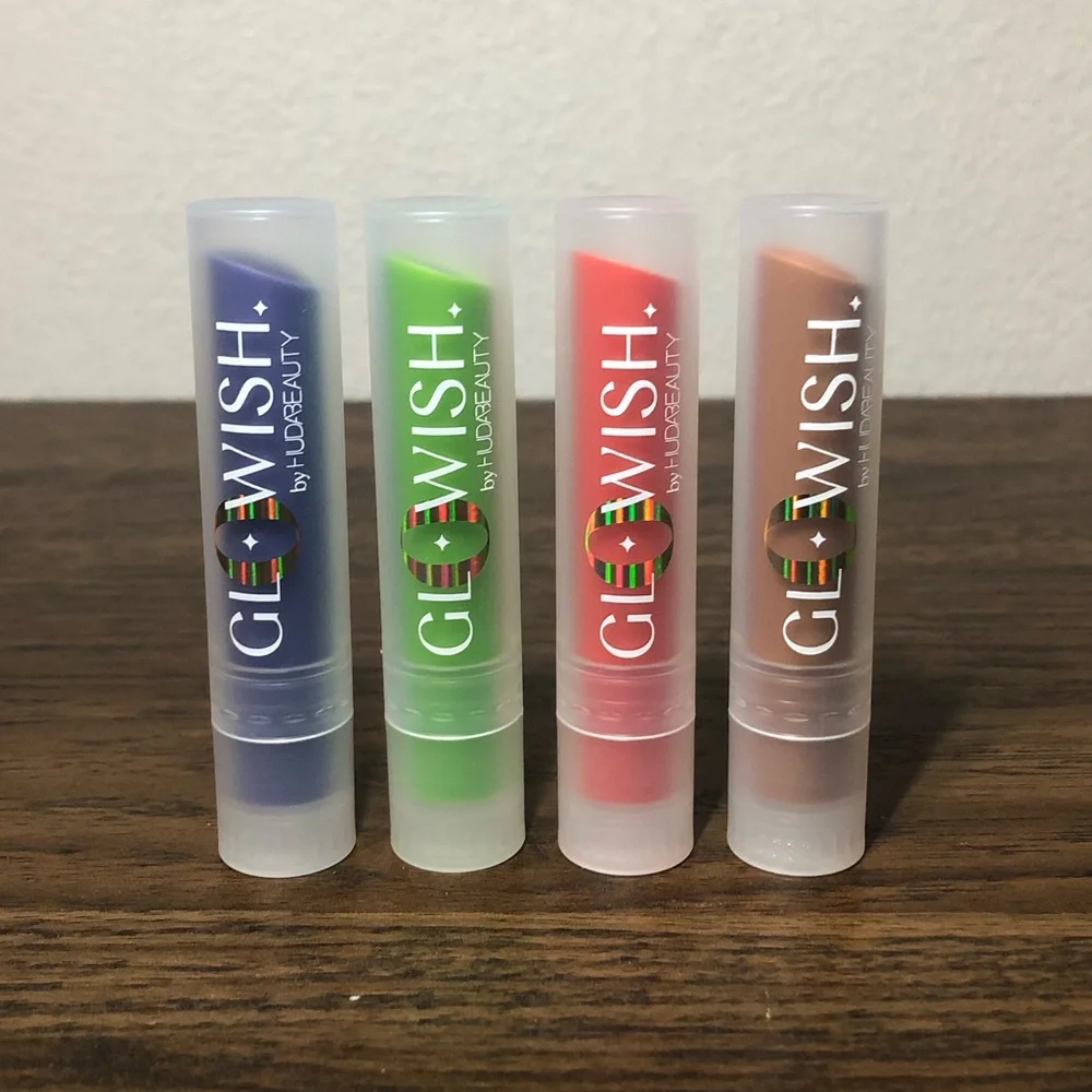 Huda Beauty GloWish Super Jelly Lip Balm Set of 4